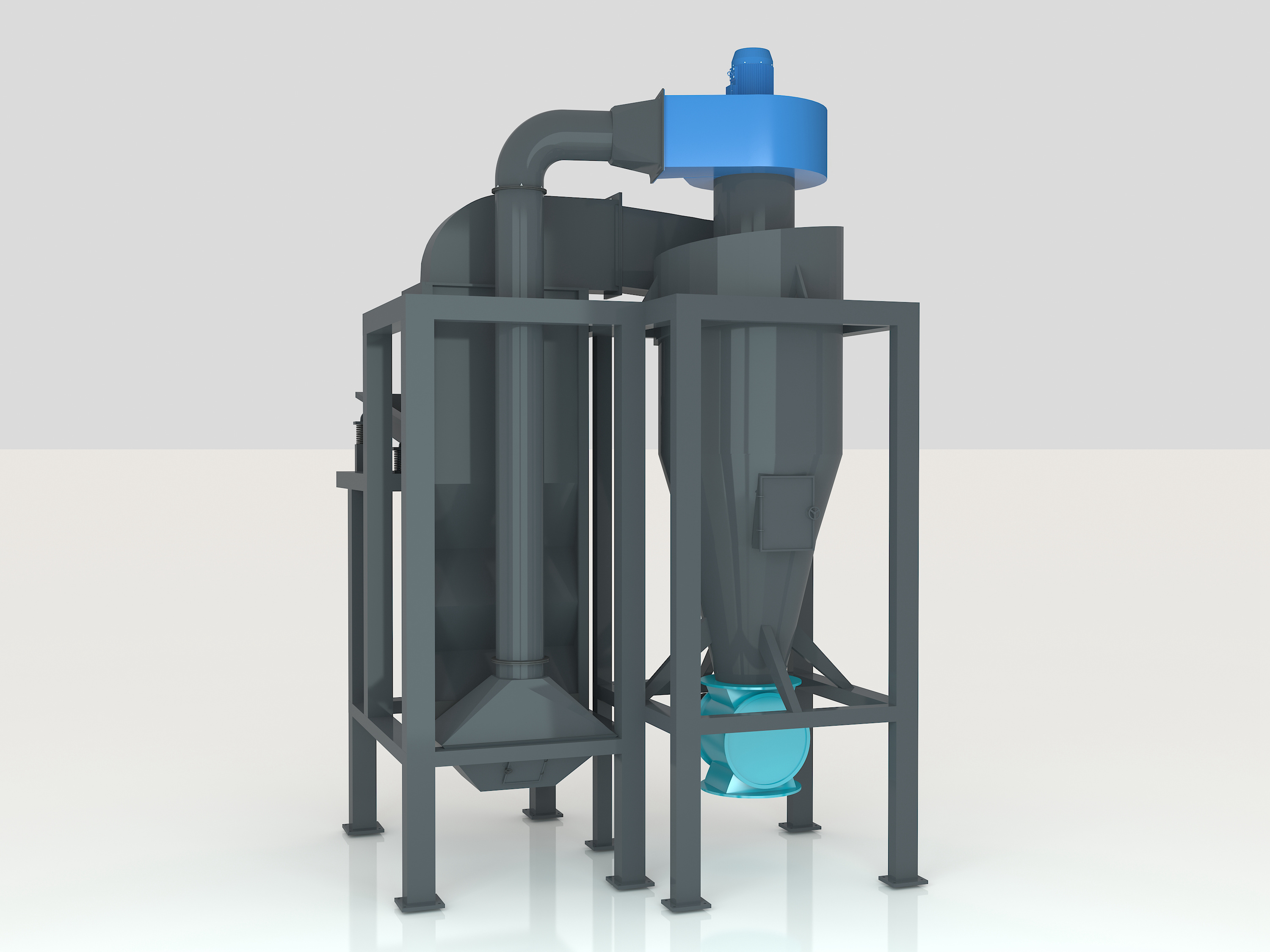 Vertical type air separator