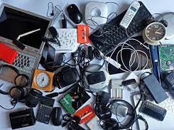 what does the household e-waste contain?